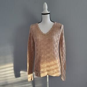 Ann Taylor LOFT Open Knit Sweater Size Small